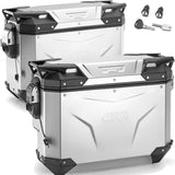 Valigie Laterali Monokey Cam-Side Trekker Outback Evo Smart Alluminio Anodizzato + Serratura 70 Lt Trekker Outback Evo Smart Alluminio Anodizzato - Givi Compatibile Con Ktm 1290 Super Adventure T (2017)