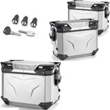 Bauletto + Valigie Laterali Trekker Outback Evo Smart Alluminio Anodizzato Dx Scantonata 130 Lt Trekker Outback Evo Smart Alluminio Anodizzato - Givi Compatibile Con Benelli Trk 702 X (2023-2024)
