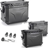 Bauletto + Valigie Laterali Trekker Outback Evo Smart Alluminio Nero Dx Scantonata 130 Lt Trekker Outback Evo Smart Alluminio - Givi Compatibile Con Benelli Trk 702 (2023-2024)