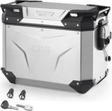 Valigia Laterale Sinistra Monokey Cam-Side Trekker Outback Evo Smart Alluminio + Serratura 44 Lt Givi Trekker Outback Evo Smart Alluminio Argento Taglia 44 Lt.