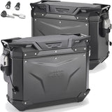 Valigie Laterali Monokey Cam-Side Trekker Outback Evo Smart Alluminio Nero + Serratura 77 Lt Trekker Outback Evo Smart Alluminio - Givi Compatibile Con Ktm 790 Adventure (2023-2025)