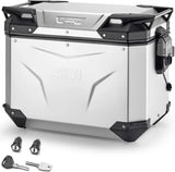 Valigia Laterale Destra Monokey Cam-Side Trekker Outback Evo Smart Alluminio Anodizzato + Serratura 48 Lt Givi Trekker Outback Evo Smart Alluminio Anodizzato Argento Taglia 48 Lt.