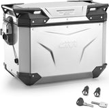 Monokey Cam-Side Trekker Outback Evo Smart Aluminium Right Side Case + Lock - 48 Lt Givi Trekker Outback Evo Smart Aluminium Silber Size 48 Lt.