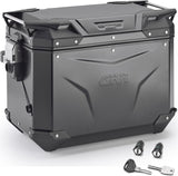 Monokey Cam-Side Trekker Outback Evo Smart Black Aluminium Right Side Case + Lock - 48 Lt Givi Trekker Outback Evo Smart Aluminium Black Size 48 Lt.