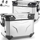 Valigie Laterali Monokey Cam-Side Trekker Outback Evo Smart Alluminio Anodizzato + Serratura 96 Lt Trekker Outback Evo Smart Alluminio Anodizzato - Givi Compatibile Con Ktm 1290 Super Adventure T (2017)