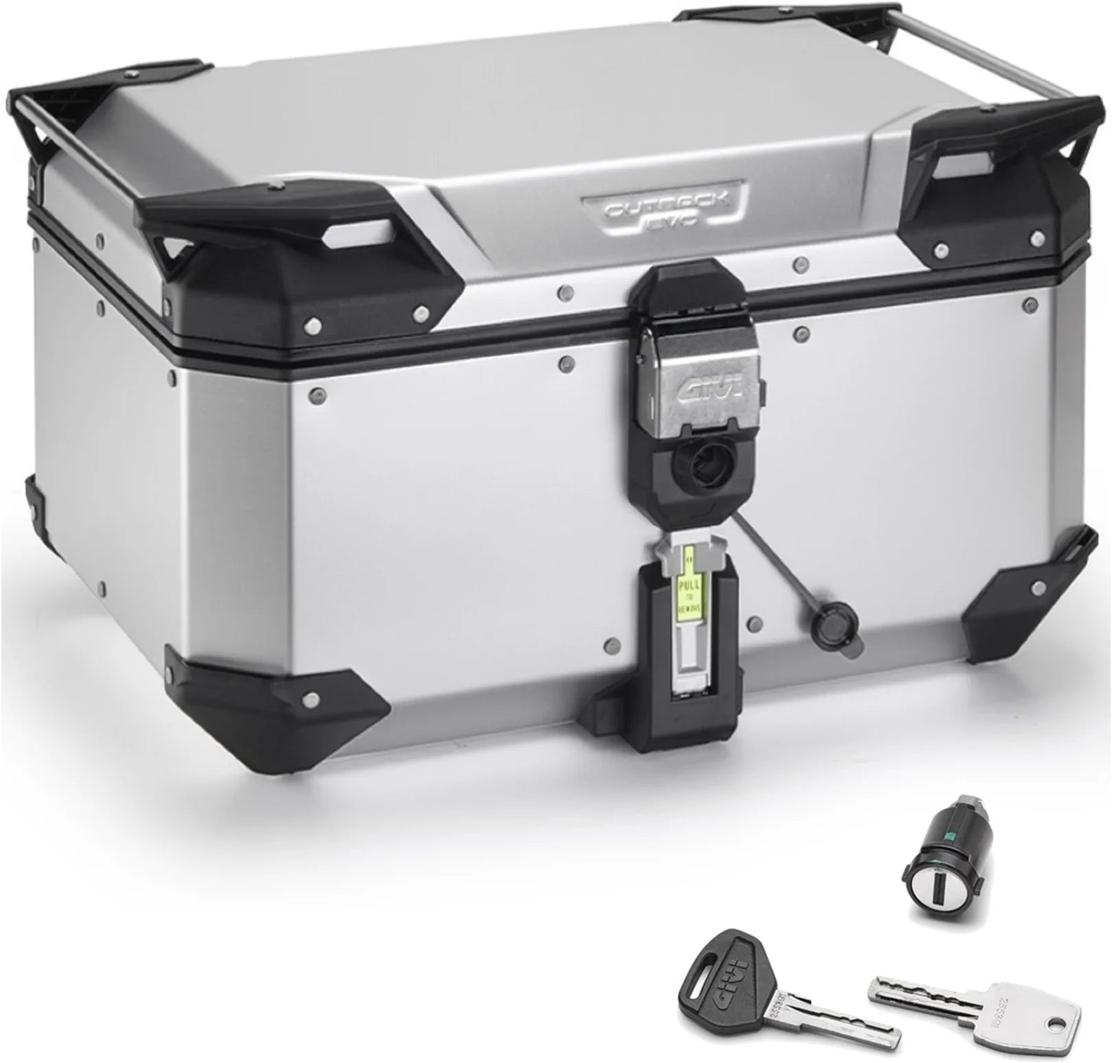 Bauletto Monokey Trekker Outback Evo Smart Alluminio Anodizzato 58 Lt Trekker Outback Evo Smart Alluminio Anodizzato - Givi Compatibile Con Ktm 790 Adventure (2023-2025)