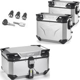 Bauletto + Valigie Laterali Trekker Outback Evo Smart Alluminio Anodizzato 146 Lt Trekker Outback Evo Smart Alluminio Anodizzato - Givi Compatibile Con Honda Nc 750 S (2016-2020)