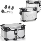 Bauletto + Valigie Laterali Trekker Outback Evo Smart Alluminio Anodizzato Dx Scantonata 146 Lt Trekker Outback Evo Smart Alluminio Anodizzato - Givi Compatibile Con Benelli Trk 702 (2023-2024)