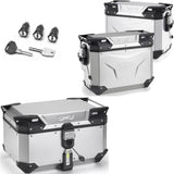 Bauletto + Valigie Laterali Trekker Outback Evo Smart Alluminio Dx Scantonata 135 Lt Trekker Outback Evo Smart Alluminio - Givi Compatibile Con Benelli Trk 702 X (2023-2024)
