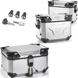 Bauletto + Valigie Laterali Trekker Outback Evo Smart Alluminio 154 Lt Trekker Outback Evo Smart Alluminio - Givi Compatibile Con Honda Crf 1000 L Africa Twin (2018-2019)