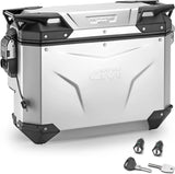 Valigia Laterale Destra Scantonata Monokey Cam-Side Trekker Outback Evo Smart Alluminio + Serratura 33 Lt Givi Trekker Outback Evo Smart Alluminio Argento Taglia 33 Lt.