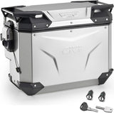 Valigia Laterale Destra Scantonata Monokey Cam-Side Trekker Outback Evo Smart Alluminio + Serratura 40 Lt Givi Trekker Outback Evo Smart Alluminio Argento Taglia 40 Lt.