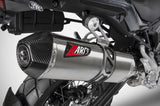 Terminale Di Scarico Con Omologazione Suono Acciaio Coppa Carbonio - Zard Compatibile Con Benelli Trk 502 (2021-2022)