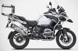 Terminale Di Scarico Con Omologazione Suono Penta-R Acciaio Coppa Carbonio - Zard Compatibile Con Bmw R 1200 Gs (2017-2018)