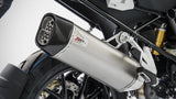 Terminale Di Scarico Con Omologazione Suono Acciaio Coppa Carbonio - Zard Compatibile Con Bmw R 1200 Gs (2019-2020)