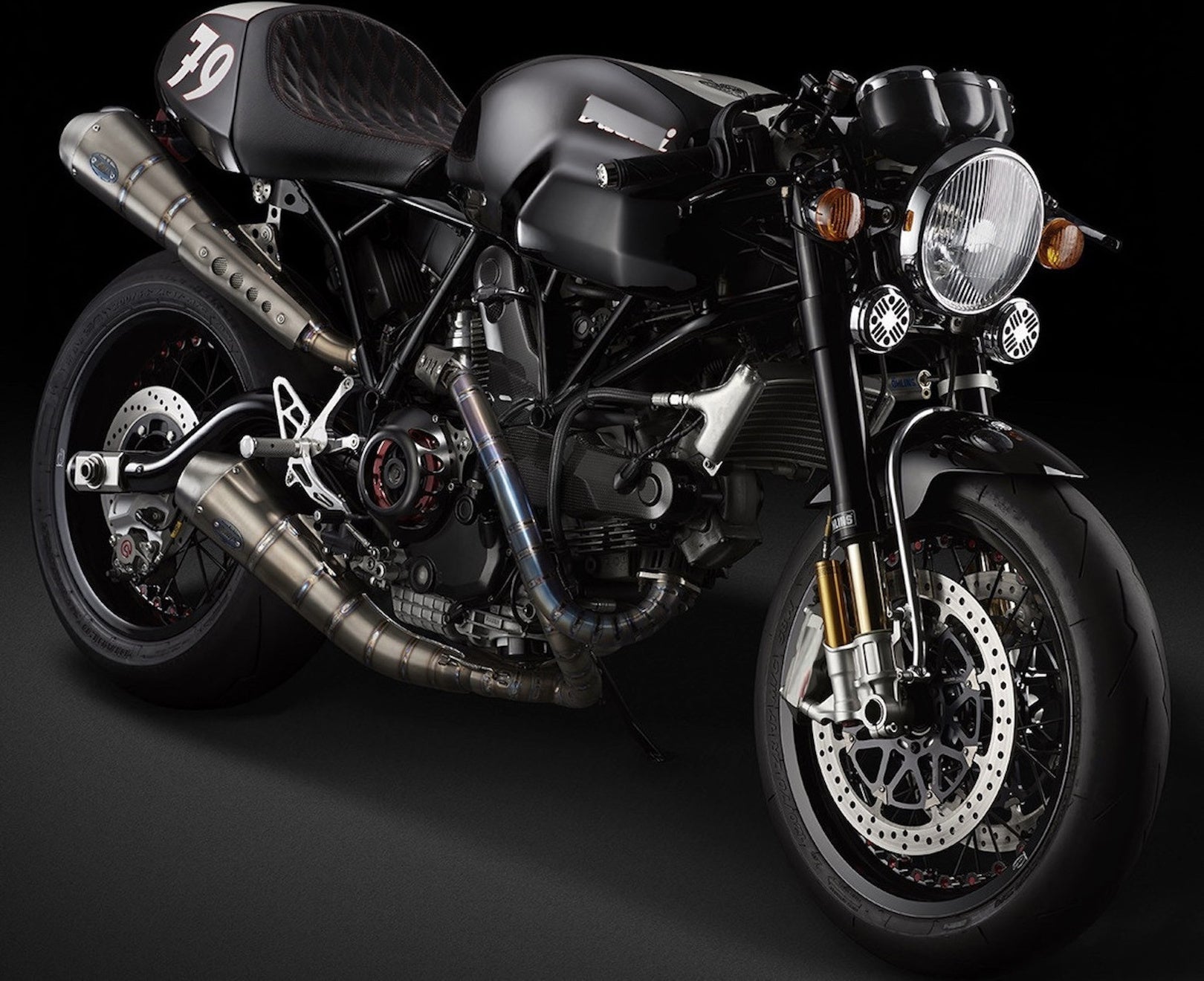 Complete Catalytic Exhaust System With Sound Certification Titanium - Zard Compatible With Ducati Ducati Sport 1000 (2007-2009)