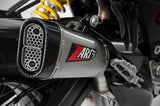 Terminale Di Scarico Con Omologazione Suono Titanio Coppa Carbonio - Zard Compatibile Con Ducati Multistrada V4 (2021-2023)
