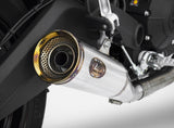 Exhaust Tip With Noise Certification Zuma Stainless Steel Endcap Bronze - Zard Compatible With Ducati Scrambler 800 (2017-2019)