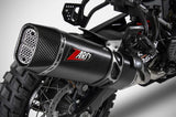 Terminale Di Scarico Con Omologazione Suono Acciaio Nero Coppa Carbonio - Zard Compatibile Con Harley-Davidson Pan America 1250 (2020-2023)
