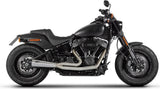 Impianto Di Scarico Completo Catalizzato E Con Omologazione Suono Acciaio Coppa Alluminio Nero - Zard Compatibile Con Harley-Davidson Fatboy M8 (2016-2023)