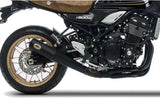 Impianto Di Scarico Completo Catalizzato E Con Omologazione Suono Acciaio Nero - Zard Compatibile Con Kawasaki Z 900 Rs (2018-2020)