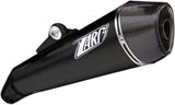 Exhaust Tip With Noise Certification Conical Steel Black Endcap Aluminium - Zard Compatible With Moto Guzzi Stelvio (2011-2016)
