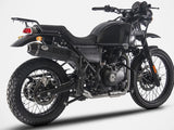 Terminale Di Scarico Con Omologazione Suono Penta High Acciaio Nero Coppa Carbonio - Zard Compatibile Con Royal Enfield Himalayan (2021-2023)