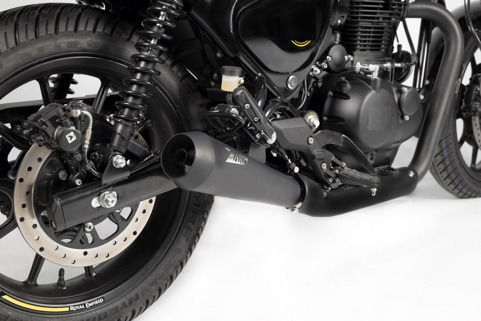 Exhaust Tip With Noise Certification Steel Black - Zard Compatible With Royal Enfield Hunter 350 (2023)
