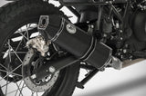 Terminale Di Scarico Con Omologazione Suono Penta Low Acciaio Nero Coppa Carbonio - Zard Compatibile Con Royal Enfield Himalayan (2017-2020)