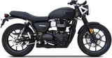 Terminale Di Scarico Con Omologazione Suono Acciaio Nero - Zard Compatibile Con Triumph Speed Twin 900 (2021-2023)