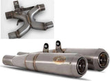 Terminale Di Scarico Non Catalizzato E Con Omologazione Suono Conical Acciaio - Zard Compatibile Con Triumph Speed Twin 1200 (2021-2023)
