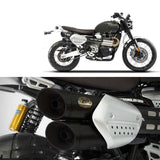Terminale Di Scarico Con Omologazione Suono Acciaio Nero - Zard Compatibile Con Triumph Scrambler 1200 (2021-2023)