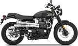 Terminale Di Scarico Con Omologazione Suono Six Days Acciaio - Zard Compatibile Con Triumph Scrambler 900 (2017-2023)