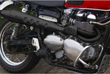 Impianto Di Scarico Completo Catalizzato E Con Omologazione Suono Conical High Acciaio Nero - Zard Compatibile Con Triumph Scrambler 900 (2001-2016)