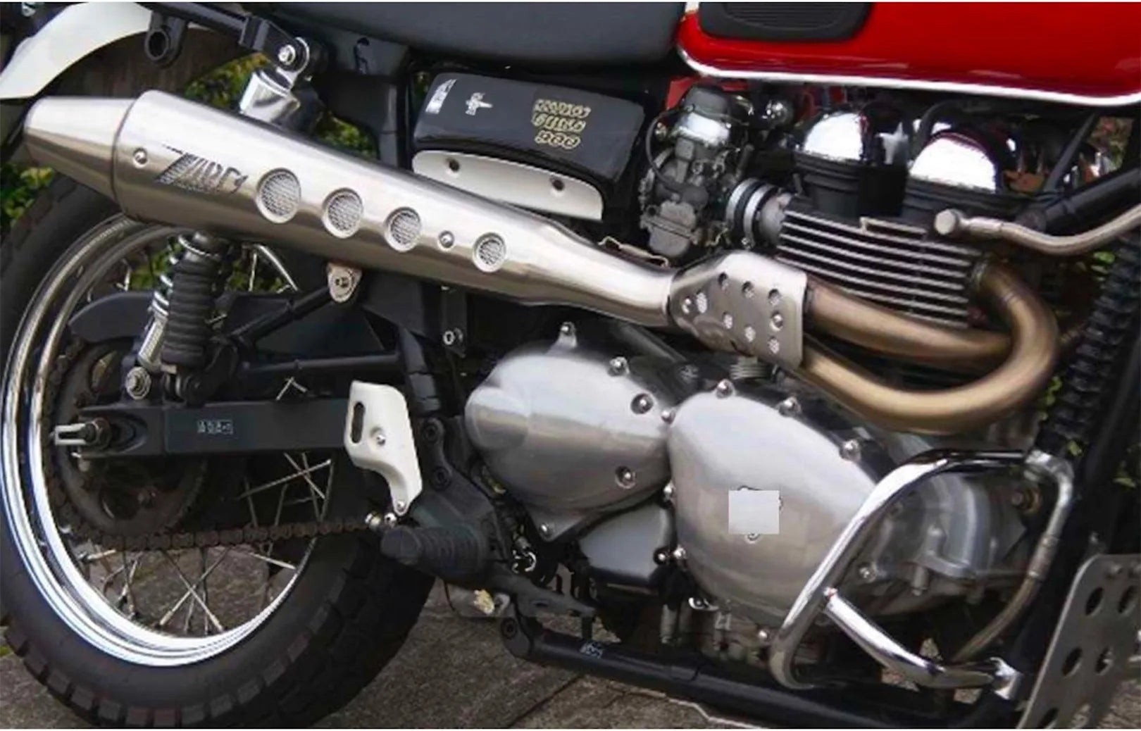 Impianto Di Scarico Completo Catalizzato E Con Omologazione Suono Conical High Acciaio - Zard Compatibile Con Triumph Scrambler 900 (2001-2016)