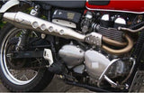 Impianto Di Scarico Completo Catalizzato E Con Omologazione Suono Conical High Acciaio - Zard Compatibile Con Triumph Scrambler 900 (2001-2016)