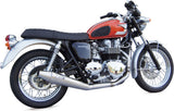 Complete Catalytic Exhaust System With Sound Certification Conical Low Stainless Steel - Zard Compatible With Triumph Thruxton 900 (2001-2016)