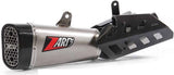 Terminale Di Scarico Con Omologazione Suono Short Acciaio Coppa Carbonio - Zard Compatibile Con Triumph Street Triple 765 (2017-2019)