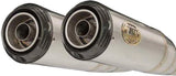 Terminale Di Scarico Con Omologazione Suono Conical Acciaio Coppa Carbonio - Zard Compatibile Con Triumph Speed Twin 1200 (2019-2020)