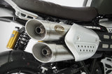 Terminale Di Scarico Con Omologazione Suono Acciaio - Zard Compatibile Con Triumph Scrambler 1200 (2019-2020)