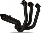 Complete Catalytic Exhaust System With Sound Certification Steel Black Endcap Carbon - Zard Compatible With Triumph Tiger 660 Sport (2021-2023)