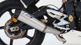Exhaust Tip With Noise Certification Stainless Steel Endcap Carbon - Zard Compatible With Triumph Street Triple 675 (2007-2012)