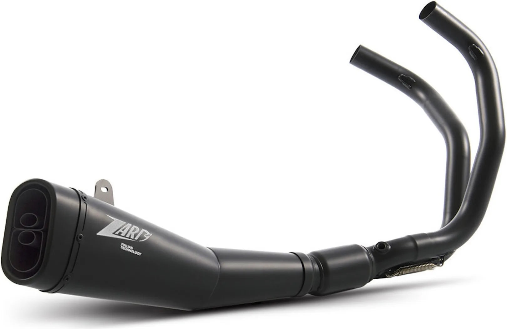Impianto Di Scarico Completo Catalizzato E Con Omologazione Suono Acciaio Nero - Zard Compatibile Con Yamaha Xsr 700 (2014-2016)