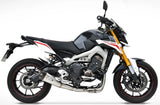 Impianto Di Scarico Completo Catalizzato E Con Omologazione Suono Acciaio - Zard Compatibile Con Yamaha Mt-09 (2013-2016)