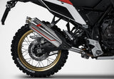 Impianto Di Scarico Completo Non Catalizzato E Con Omologazione Suono Sabbia Acciaio - Zard Compatibile Con Yamaha Ténéré 700 (2021-2023)