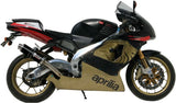 Terminale Di Scarico Non Catalizzato E Con Omologazione Suono Gp Inox Nero - Mivv Compatibile Con Aprilia Rsv 1000 (1998-2003)