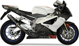 Doppio Terminale Di Scarico Non Catalizzato Con Omologazione Suono Gp Carbonio - Mivv Compatibile Con Aprilia Tuono Fighter 1000 (2006-2010)