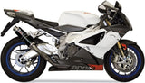 Doppio Terminale Di Scarico Non Catalizzato Con Omologazione Suono Gp Inox Nero - Mivv Compatibile Con Aprilia Tuono Fighter 1000 (2006-2010)