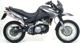 Doppio Terminale Di Scarico Non Catalizzato Con Omologazione Suono Oval Inox - Mivv Compatibile Con Aprilia Pegaso 650 Strada (2005-2011)