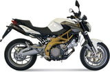 Doppio Terminale Di Scarico Con Omologazione Suono Suono Inox Nero Carbonio - Mivv Compatibile Con Aprilia Shiver 750 (2008-2016)